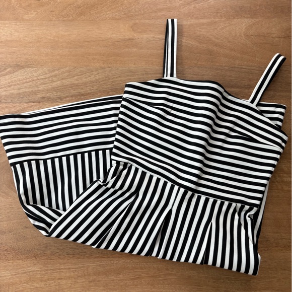 WOMENS Short Black and White Stripped Dress - Size XS - Picture 1 of 8